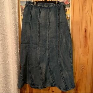 Denim Maxi Skirt